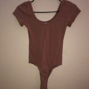 Comfortable plain brownish bodysuit